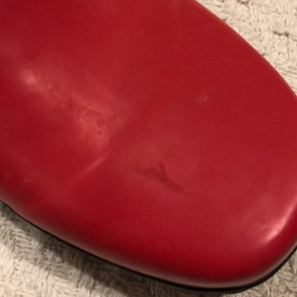 Andre Assous Chelsea Style Red Rain Boots Size 8 - Picture 8 of 9